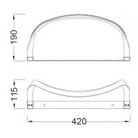 Mantra 5087 Sisley Lampada da Parete/Specchio Led Integrato