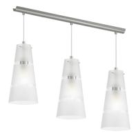 NORIA - Suspension 3 Lights frosted glass/transparent