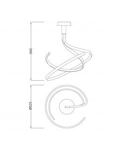 Mantra 4981 Nur Lampada da Soffitto Led Integrato 4000Lm 2