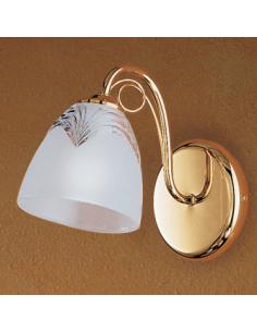 Metal Lux 54111 Della Francesca Wall Lamp 1 Light Golden