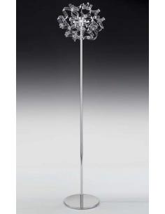 Metal Lux 206.740.O8 Astro Floor Lamp, Chrome/Turquoise