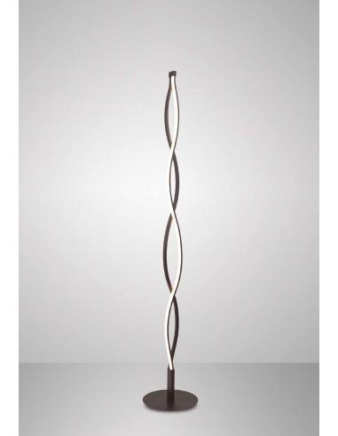 SAHARA piantana brown con pedale dimmerabile