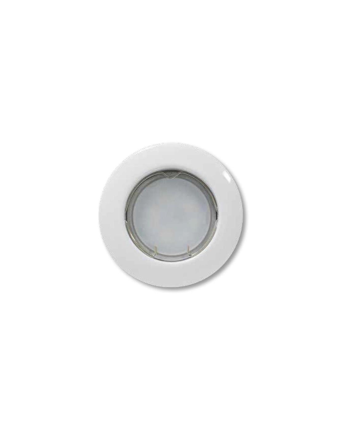 Faretto incasso quadrato bianco orientabile per foro diametro 75 mm Lampo  Lighting DIKORSQ230/BI/SL, Portalampada