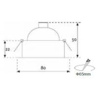 Recessed lamps, led or halogen white