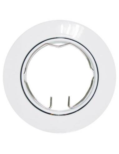 Recessed spotlight adjustable white finish