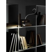 Table lamp flex in the plastic and metal color white with clamp