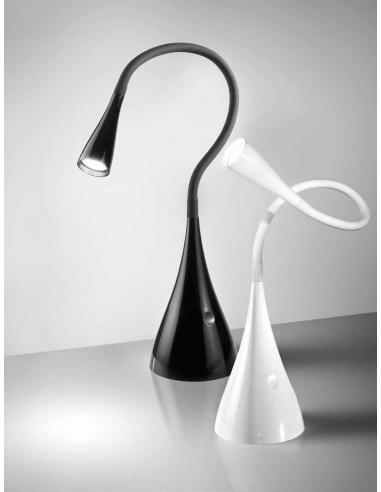 Table lamp flex in the plastic and metal color black