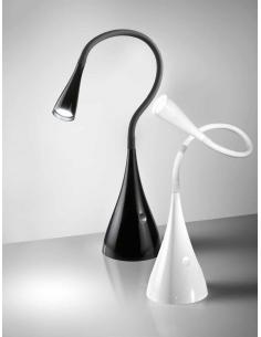 Table lamp flex in the plastic and metal color white