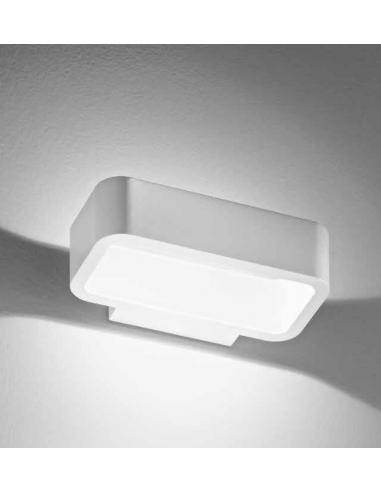 Applique alluminio per esterni/interni colore bianco LED