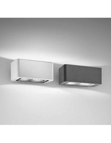 Applique alluminio per esterni grafite LED integrato