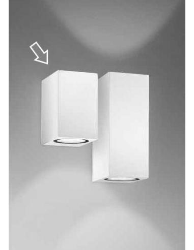 Applique with aluminium for the outer white integrated LED