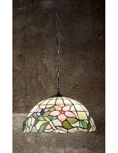 Suspension lamp Tiffany chain