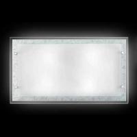 Ceiling light glass with white decoration