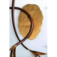 IRINA applique rust and gold leaf