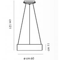 Sospensione LED DIODI D60 bianca