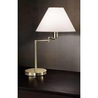 Lampada da tavolo snodabile ottone lucido con paralume in pvc