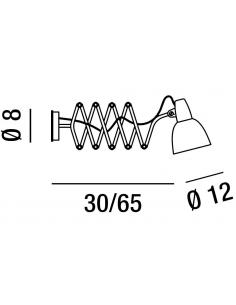 Applique orientable metal color polished chrome 2