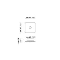 FROZEN plafoniera LED 17W