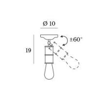 NIO parete/soffitto E27 Brass Oxidized