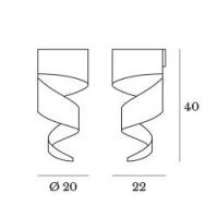 REMI' applique Nero/Foglia oro