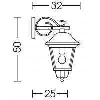 Moretti Light 621.6 Wall Lamp, Black/Copper