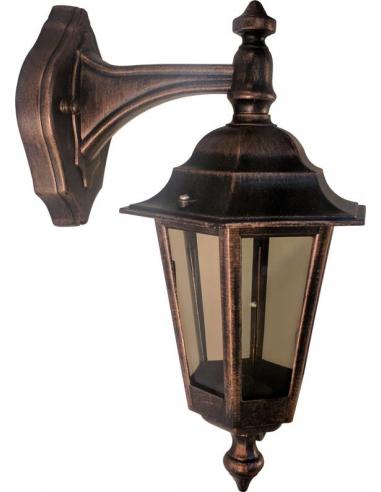 Lanterna piccola applique per l'esterno nero/ramato