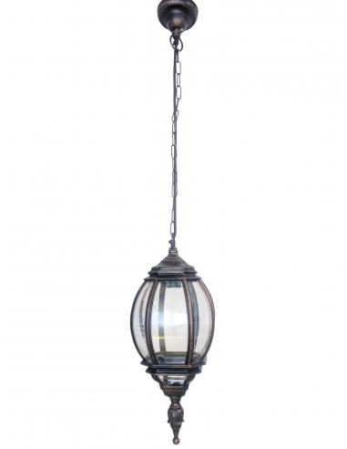 Lampada per esterni D20cm Nero/Ramato