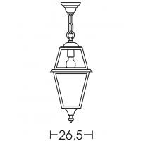 Sospensione per esterni Nero/Argento vetro trasparente