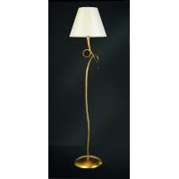 Mantra 3543 Paola Gold Lampada da Terra Dorata Goccia Cristallo