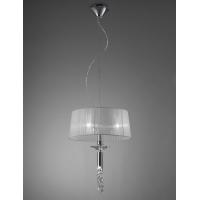 Mantra 3858 Tiffany Lampadario a Sospensione Paralume Cristalli