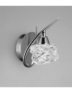 Mantra 3948 Maremagnum Wall Lamp, Chrome with Crystal
