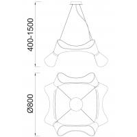 Mantra 1542 ORA Suspension Lamp Multi diffuser White