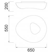 Mantra 1334 Exterior Ceiling Lamp Diffuser in Polyethylene