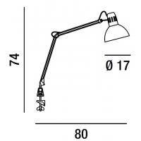 Perenz 4025 A Lampada Da Tavolo Orientabile In Metallo Argento