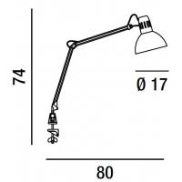 Perenz 4025 B Lampada Da Tavolo Orientabile In Metallo Bianco
