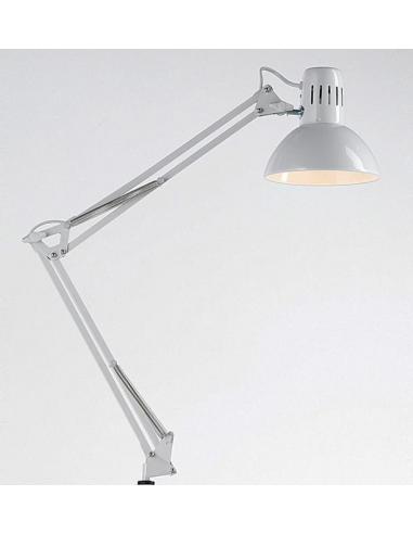 Perenz 4025 B Lampada Da Tavolo Orientabile In Metallo Bianco