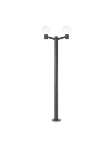 Ideal Lux 147079 Clio PT2 floor Lamp in Anthracite