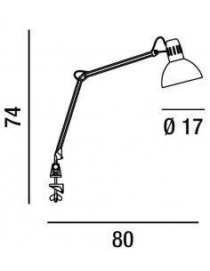 Perenz 4025 N Table Lamp Adjustable Black Metal 2