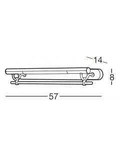 Perenz 4604 Sottopensile Verniciato Argento Con Ganci Cucina 2