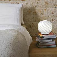 Linea Zero GL/LAP/35/W Globe Lampada da Tavolo Bianca D35