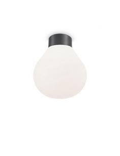 Ideal Lux 149875 Clio PL1 Ceiling Lamp, Anthracite grey