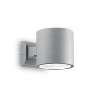 Ideal Lux 061474 Snif AP1 Wall Lamp, Round, Grey