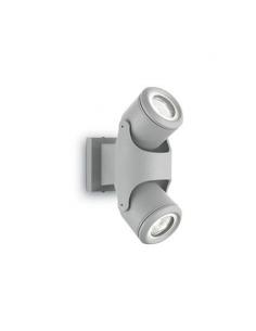 Ideal Lux 129518 Xenon AP2 Wall Lamp Grey