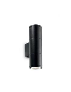 Ideal Lux 100395 Gun AP2 Wall Lamp Small Black