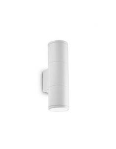 Ideal Lux 100388 Gun AP2 Wall Lamp Small White