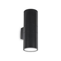 Ideal Lux 092317 Gun AP2 Wall Lamp Large Black