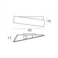 Linea Light 6986 Zig Zag Wall Lamp