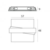 Linea Light 7290 Zig Zag Lampada da Parete/Soffitto