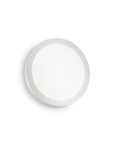 Ideal Lux 138602 Universal Ceiling Sconce Round 18W White