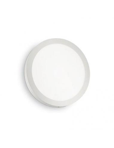 Ideal Lux 138602 Universal Ceiling Sconce Round 18W White